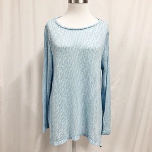 CHELSEA AND THEODORE WOMENS SWEATER WITH HI/LOW HEMLINE